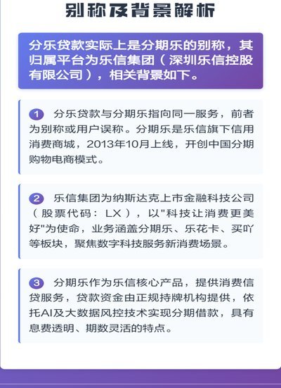 分期乐真正规？ 消费须知