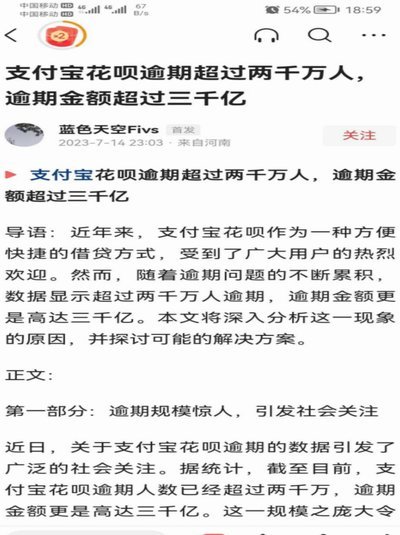 花呗情况说明怎么写模板